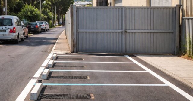 Controversie sulla nuova strada: stalli di sosta bloccano l'accesso a un magazzino Controversie sulla nuova strada: stalli di sosta bloccano l'accesso a un magazzino