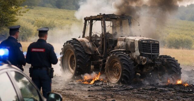 Due trattori rubati e incendiati: indagini in corso nel Chietino Due trattori rubati e incendiati: indagini in corso nel Chietino