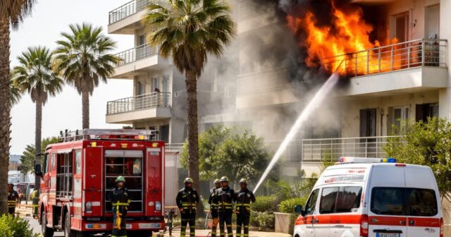 Incendio sul lungomare di Roseto degli Abruzzi: donna ferita Incendio sul lungomare di Roseto degli Abruzzi: donna ferita