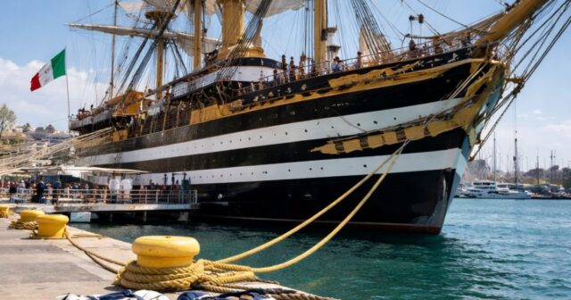Jacopo Mincarelli, giovane teramano, a bordo dell'Amerigo Vespucci per la campagna addestrativa 2026