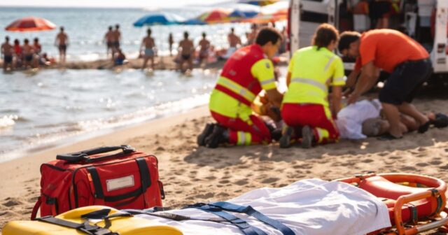 Turista di 83 anni muore sulla spiaggia di Montesilvano a causa del caldo Turista di 83 anni muore sulla spiaggia di Montesilvano a causa del caldo