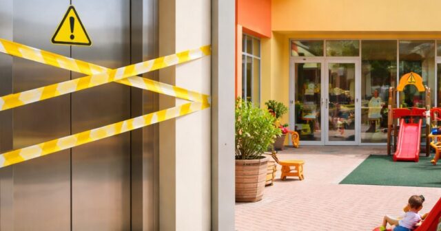 Ascensore bloccato all'asilo nido "La Casetta sul Fiume" per fattura non pagata