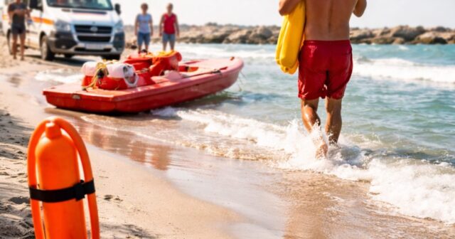 Bambino di cinque anni salvato dal mare a Pescara Bambino di cinque anni salvato dal mare a Pescara