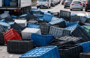 Camion perde il carico: traffico bloccato sulla statale 81 a Teramo Camion perde il carico: traffico bloccato sulla statale 81 a Teramo