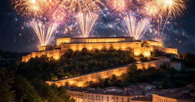 Civitella del Tronto: spettacolo pirotecnico per la riapertura della Fortezza