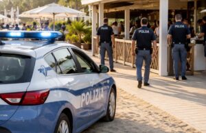 Controlli della Polizia su stabilimenti balneari di Alba Adriatica Controlli della Polizia su stabilimenti balneari di Alba Adriatica