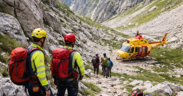 Due escursionisti laziali soccorsi nella Valle dell'Inferno sul Gran Sasso Due escursionisti laziali soccorsi nella Valle dell'Inferno sul Gran Sasso