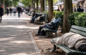 Due persone trovate a dormire sulle panchine ai Tigli di Teramo Due persone trovate a dormire sulle panchine ai Tigli di Teramo