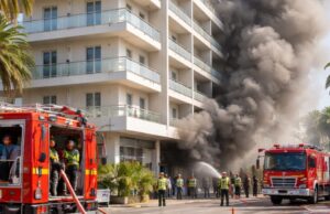 Incendio all’Hotel Doge di Alba Adriatica, evacuazione parziale necessaria Incendio all'Hotel Doge di Alba Adriatica, evacuazione parziale necessaria