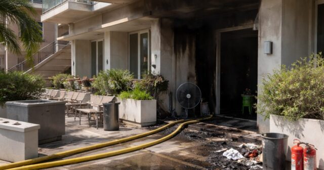 Incendio in un albergo di Alba Adriatica, nessun ferito Incendio in un albergo di Alba Adriatica, nessun ferito