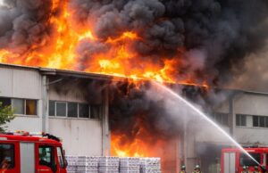 Incendio nel magazzino di un’azienda dolciaria a Colledara Incendio nel magazzino di un'azienda dolciaria a Colledara