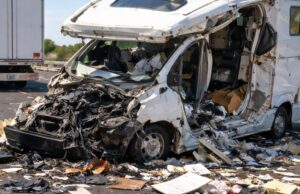 Incidente sull’A14: camper distrutto dopo scontro con un tir, conducente illeso Incidente sull'A14: camper distrutto dopo scontro con un tir, conducente illeso