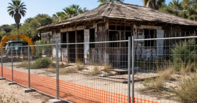 Intervento sullo chalet "Rosso di Sera" a Giulianova dopo l'ordinanza di demolizione Intervento sullo chalet "Rosso di Sera" a Giulianova dopo l'ordinanza di demolizione