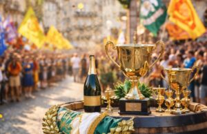 La contrada Colle di Mejulano trionfa al Palio delle Botti 2026 La contrada Colle di Mejulano trionfa al Palio delle Botti 2026