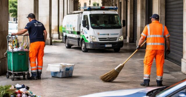 Rimozione dei rifiuti nel porticato di via Po e modifica degli orari di raccolta
