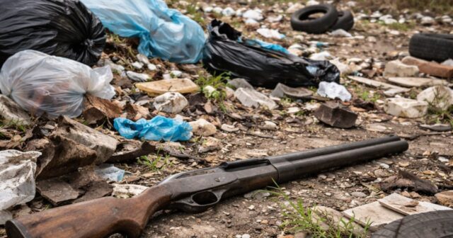Discarica abusiva in Via delle Recluse: rinvenuti resti di un fucile
