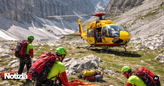 Escursionista francese di 52 anni recuperata sul Gran Sasso Escursionista francese di 52 anni recuperata sul Gran Sasso