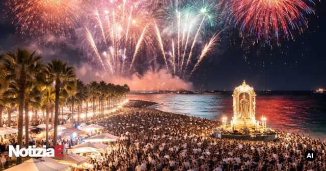 Giulianova celebra Maria Santissima del Portosalvo con uno spettacolo pirotecnico