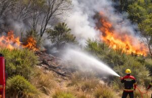 Incendio in corso a Varano, intervento dei Vigili del Fuoco Incendio in corso a Varano, intervento dei Vigili del Fuoco