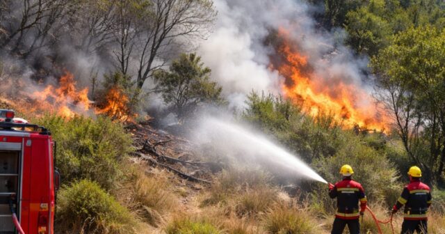 Incendio in corso a Varano, intervento dei Vigili del Fuoco Incendio in corso a Varano, intervento dei Vigili del Fuoco