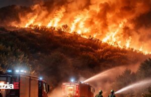 Incendio notturno tra Appignano e Montefino, in azione i Vigili del Fuoco Incendio notturno tra Appignano e Montefino, in azione i Vigili del Fuoco