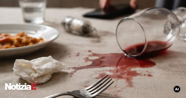 Marito violento di 51 anni colpisce la moglie con una forchetta durante un pranzo