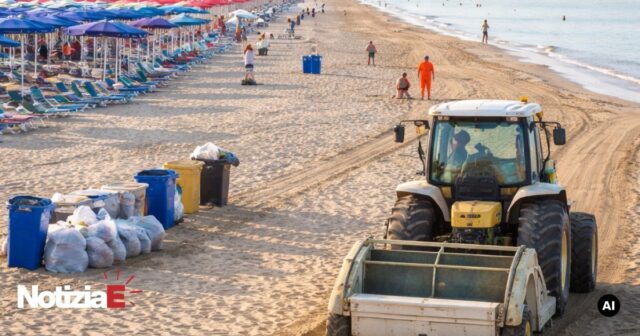 Pulizia rapida della spiaggia dopo Ferragosto a Martinsicuro Pulizia rapida della spiaggia dopo Ferragosto a Martinsicuro