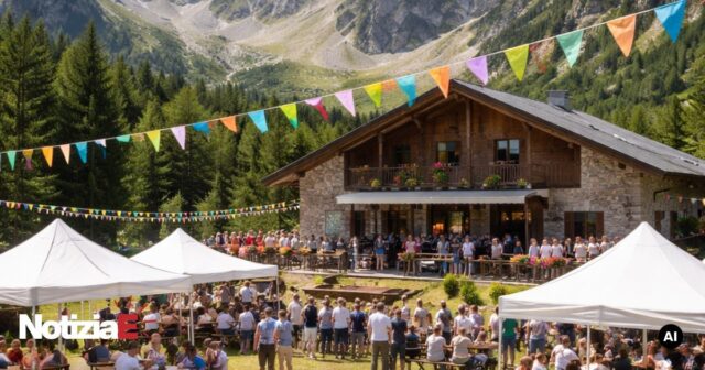 Riapertura del Rifugio delle Guide ai Prati di Tivo con una grande festa