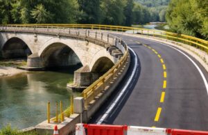 Riapre il ponte sul fiume Tronto: limitazioni per il traffico Riapre il ponte sul fiume Tronto: limitazioni per il traffico