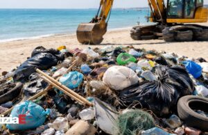 Rifiuti abbandonati sulla spiaggia di Giulianova, la ruspa non interviene Rifiuti abbandonati sulla spiaggia di Giulianova, la ruspa non interviene