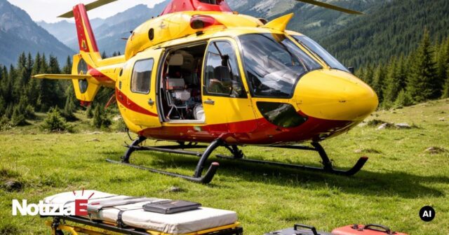 Soccorso a Cima Alta per un malore di un'anziana Soccorso a Cima Alta per un malore di un'anziana