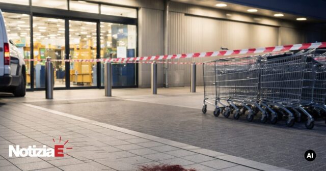 Aggressione a Roseto degli Abruzzi: uomo ferito davanti al supermercato MD Aggressione a Roseto degli Abruzzi: uomo ferito davanti al supermercato MD