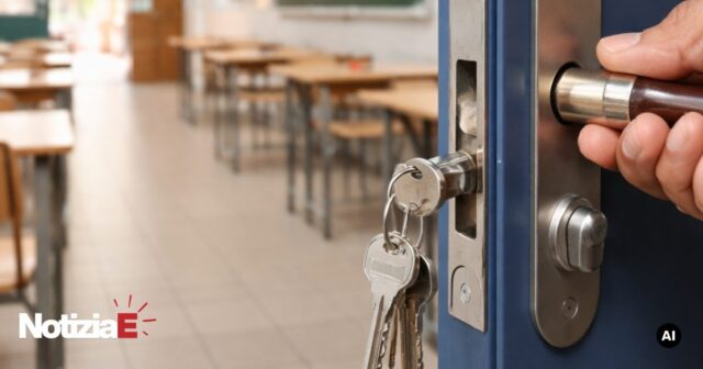 Cambio di serrature all'Istituto tecnico Alessandrini di Teramo