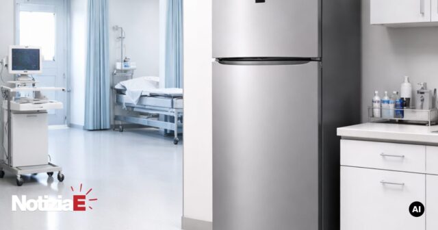 I Vigili del Fuoco donano un frigorifero alla Pneumologia dell'ospedale Mazzini di Teramo I Vigili del Fuoco donano un frigorifero alla Pneumologia dell'ospedale Mazzini di Teramo