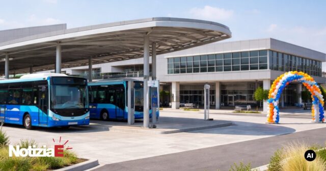 Inaugurazione dell'autostazione di piazzale San Francesco a Teramo dopo lavori complessi Inaugurazione dell'autostazione di piazzale San Francesco a Teramo dopo lavori complessi