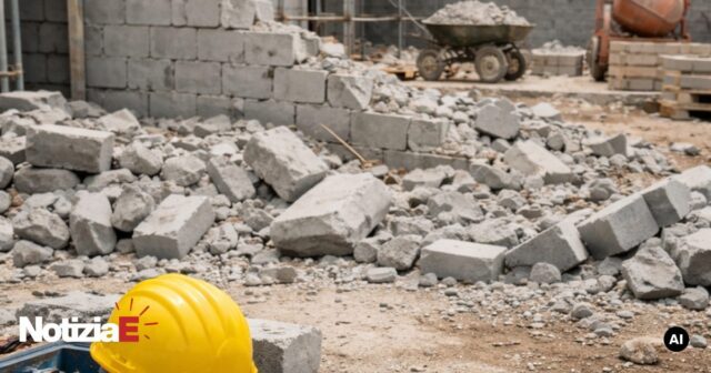 Incidente sul lavoro a Villagrande di Tornimparte: operaio albanese paralizzato dopo il crollo di un muro